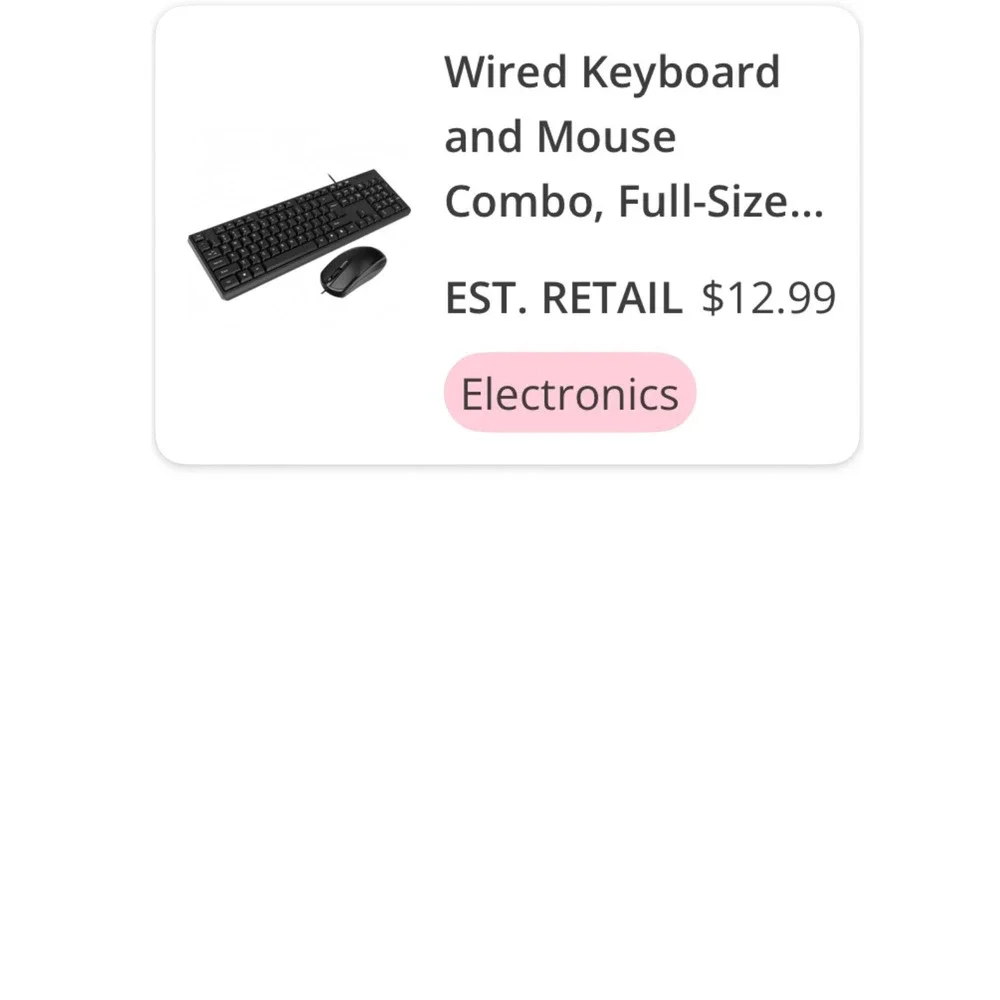 Pro Office Wired Keyboard‎ and Mouse Combo Full Size USB Black Splash Resistant